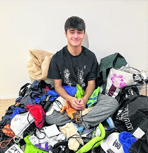 Aaron Shamsian, 15, from Roslyn, started SwagAwayAfrica after being inspired from Bat Mitzvah celebrations.