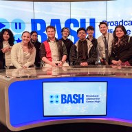 Oyster Bay High School’s student-run news team, Bay News Now were recognized at the Broadcast Alliance for Senior High Awards