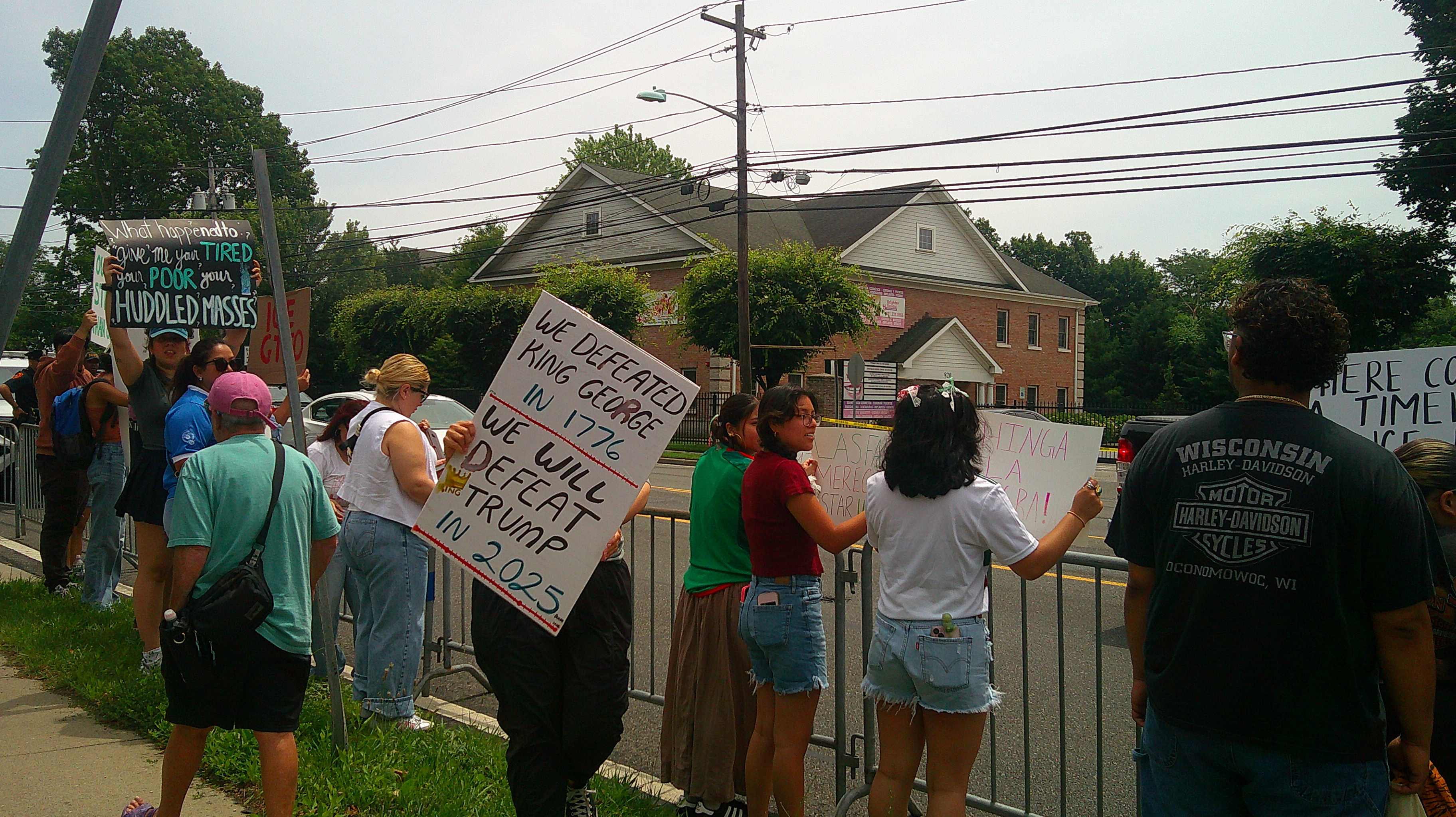 Brentwood 'Keep Our Families Together' rally 2025, protest against ICE