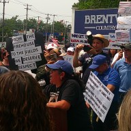 Brentwood 'Keep Our Families Together' rally 2025, protest against ICE