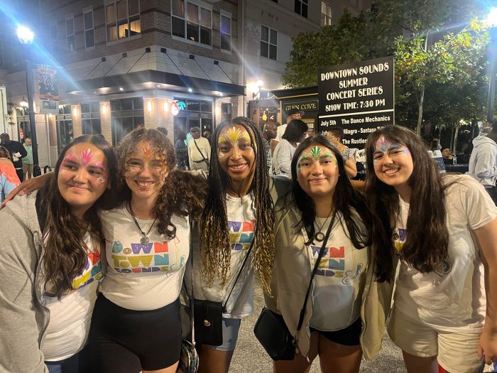 DTS Volunteers w Face paint