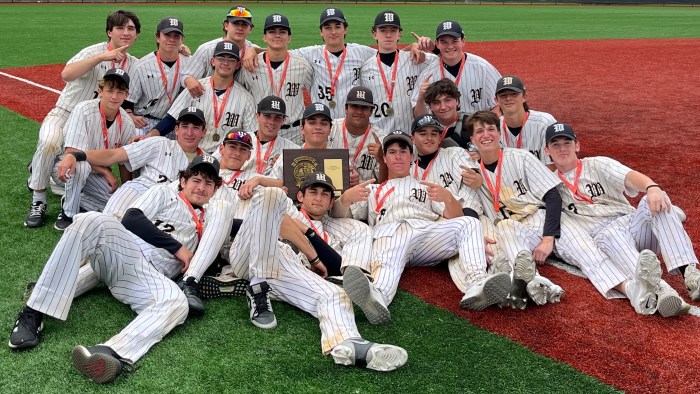 Wantagh High School's varsity baseball team won the Class A Nassau County championship.