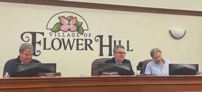 The Flower Hill village board discussed the private security patrol's effectiveness.