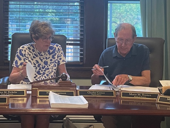 The Village of Baxter Estates Board of Trustees contemplated continuing their leaf pickup program amid tax increase.