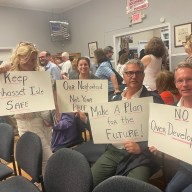 Manorhaven residents gathered at village hall to make their voices heard over opposed to a mixed-use development at 30 Sagamore Hill Dr.
