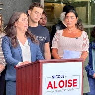 Democratic candidate for Nassau County district attorney Nicole Aloise calls for stronger leadership to combat rises in crime.