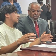 Elzon Lemus alleges ICE agents wrongfully stopped, searched, detained and handcuffed him in Westbury.