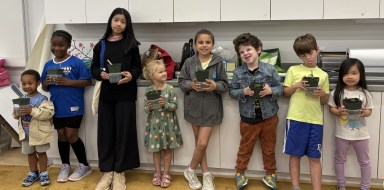 The Port Washington Garden Club hosted a kid's garden workshop in the Port Washington Public Library.