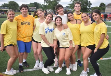 McKenna Elementary School graduates proudly represented their alma mater at Massapequa High School’s Senior Field Day.