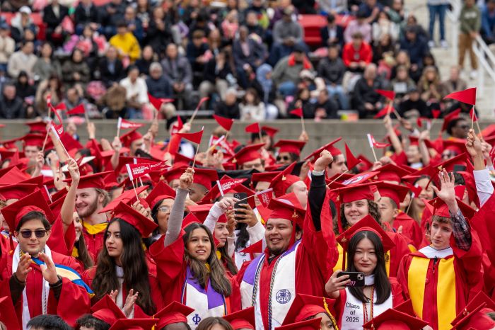 Commencement at Stony Brook University and across other colleges and universities on Long Island encouraged graduates to forge ahead.