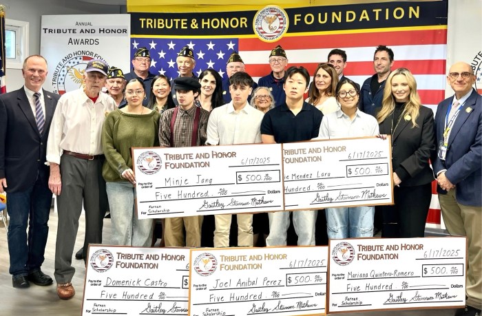 The presentation, held in collaboration with Henderson-Marino VFW Post 1819 and Paul D. Schreiber High School, recognized graduating seniors who are choosing to serve our nation by entering the United States Armed Forces.