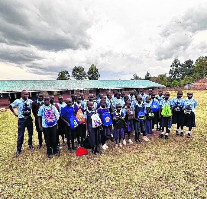 SwagAwayAfrica gives swag like drawstring bags to children in Africa.