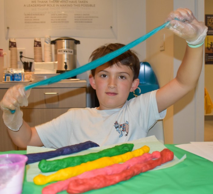 Rainbow Challah Bake event at Sid Jacobson JCC, in honor of Pride Month.