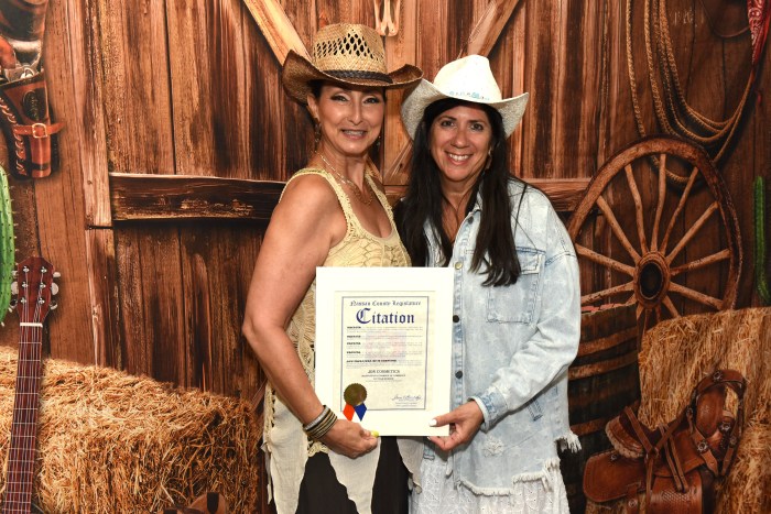 JDN Cosmetics was honored at the chamber event for being a member for 25 years.