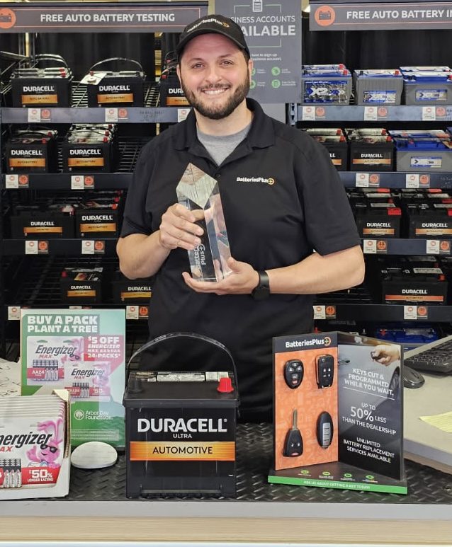 Dominick Loccisano was honored as a franchisee for his Batteries Plus location in Hicksville.
