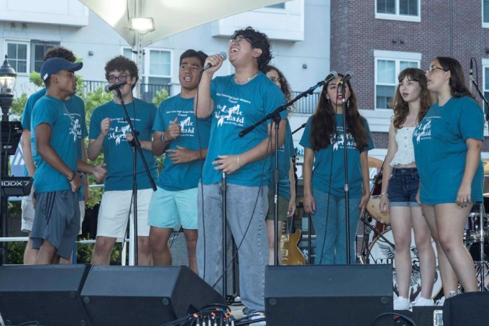 The Glen Cove High School Masquers performed songs from "The Little Mermaid" at last year's downtown sounds