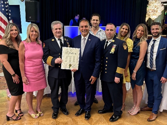 Multiple firefighters were honored for their service at the Bethpage Fire Department Installation Dinner.