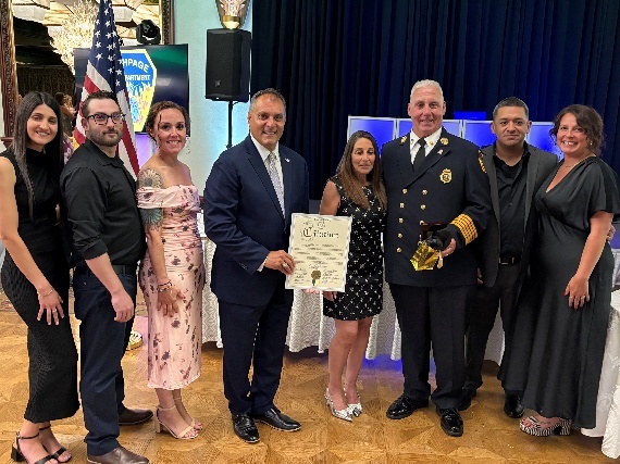 Multiple firefighters were honored for their service at the Bethpage Fire Department Installation Dinner.