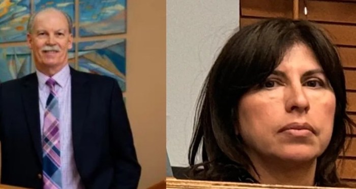 Manorhaven Village Board Trustees Jeff Stone and Khristine Shahipour are running for re-election.