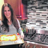 Melina Hale is among the Lasagna Love volunteers who make and deliver homemade lasagna to people struggling on Long Island and in NYC.
