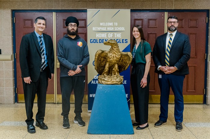 Bethpage High School sophomore Partap Sidhu was awarded 4th place in the category of Robotics and Intelligent Machines at the prestigious 75th annual Regeneron International Science and Engineering Fair.