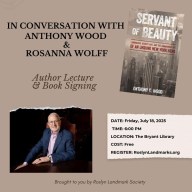 The Roslyn Landmark Society will host preservationist, Anthony C. Wood.