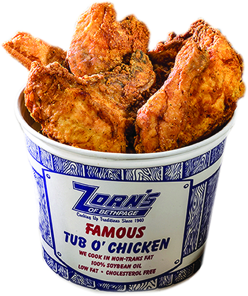 Zorn's southern fried chicken.