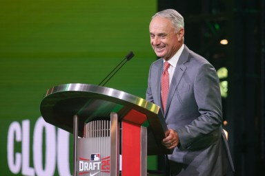MLB Commissioner Rob Manfred announced the pick of Long Island native Michael Oliveto, 34th overall to the Detroit Tigers.