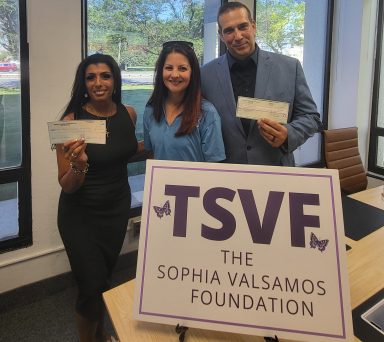 Tonia N. Cimino, Schneps Media; Gina and Chris Valsamos, TSVF and the 2025 Long Island Press 'Power Team.'