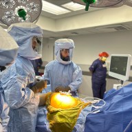 Dr James Germano chair orthopedics LIJ Valley Stream using Ortoma device during surgery 6 25 25