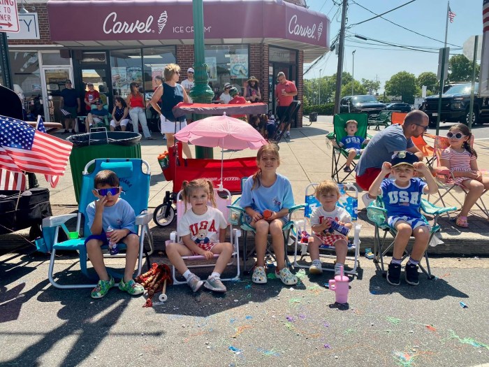 Thousands of people attended the July 4 parade in Massapequa Park.