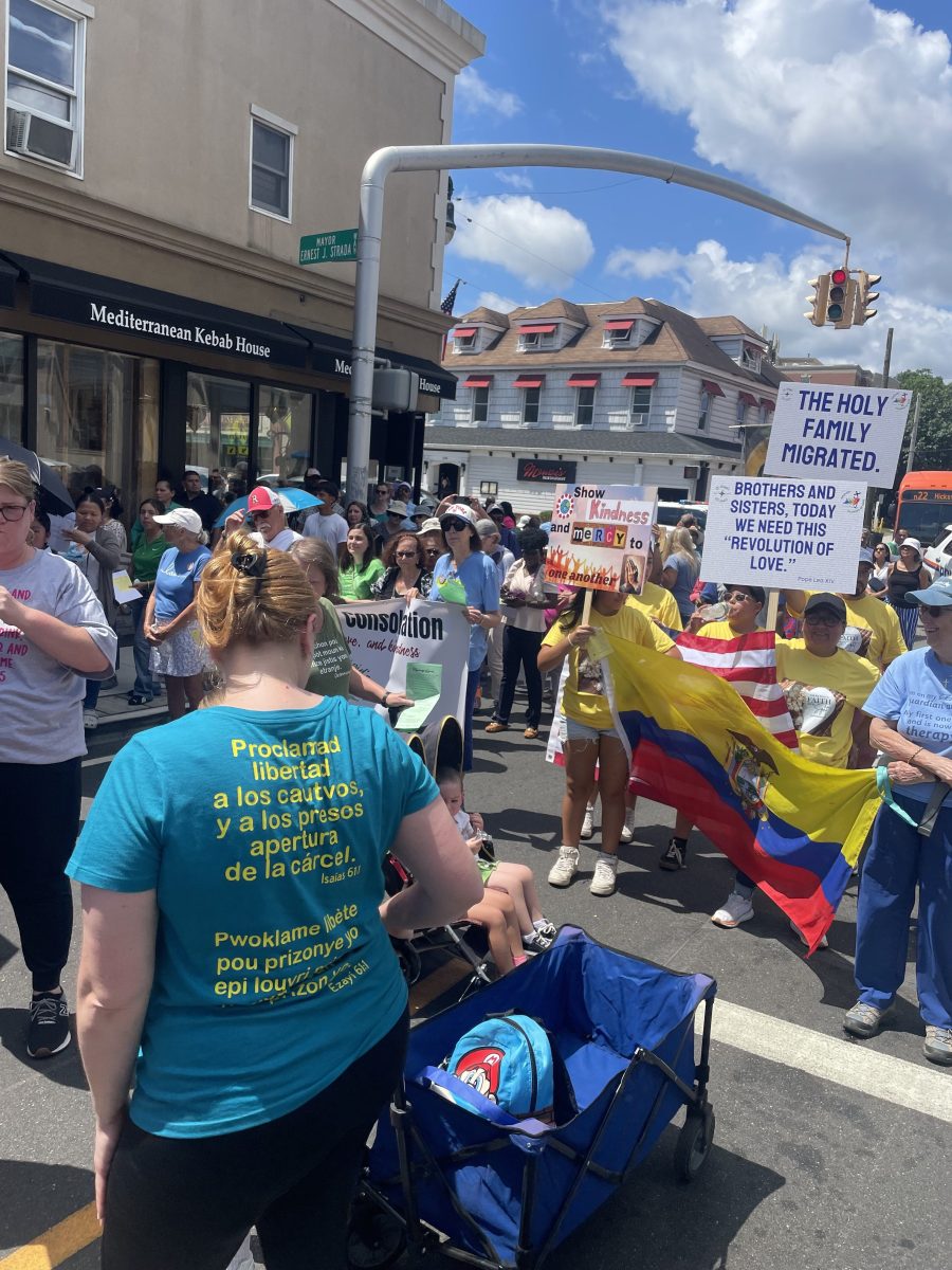 The St. Brigid Catholic Church held a Pilgrimage of Hope Walk to support the community's immigration concerns.