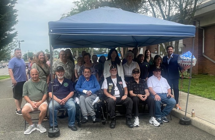 The Town of North Hempstead honored veterans at Clinton G. Martin Park as part of its Hometown Heroes program.