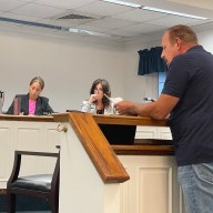 William Luther requested the Massapequa Park Village board to review its laws about business and quiet hours.