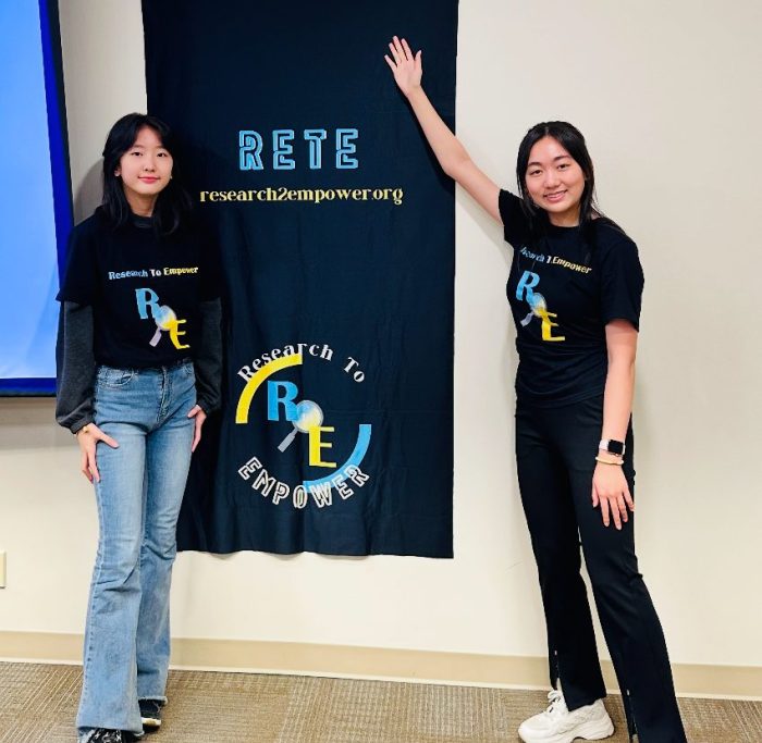 Research to Empower's Co-Founder Jessica C. Liu (L.) and Founder Grace Liu (R.)