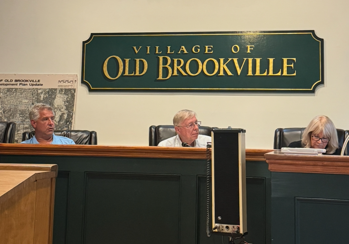The Village of Old Brookville's Deputy Mayor Willian Clarke, Mayor Bernie Ryba and Trustee Lori Golden (L. to R.)