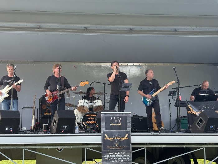 Echoes of the Eagles performed at Gerry Park at the Roslyn Rocks Summer Concert.