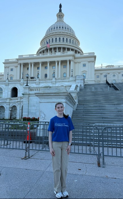 Olivia Talalay was one of seven people from the area to go to Washington D.C. through Breakthrough T1D.