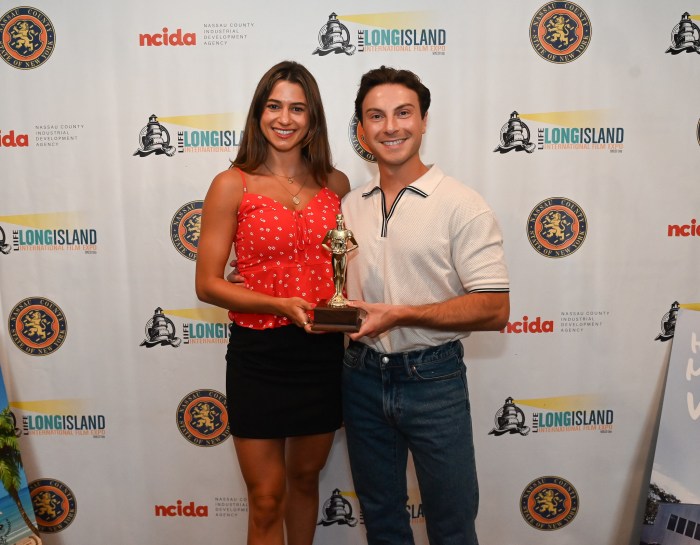 Lauren Biazzo & Matt Campanella won Best Long Island Short for their film “One in Four."