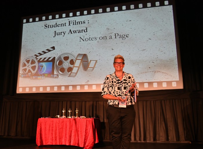 “Notes on a Page” by Jennifer A. Uihlein won the Jury Award for Best Student Film.