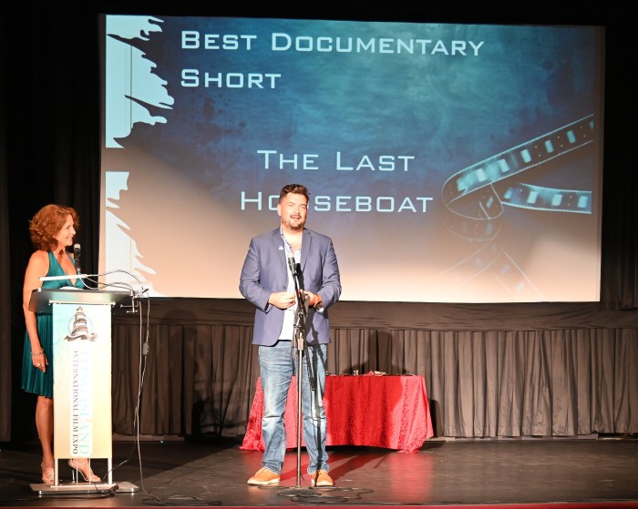 “The Last Houseboat,” directed by Colin D’Amelio won Best Short Documentary.