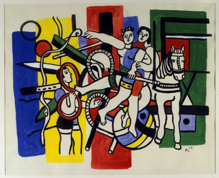 Fernand Léger (1881-1955) Les trapézistes (The Trapezists), 1953 H. Manes Art Foundation © 2025 Artists Rights Society (ARS), New York / ADAGP, Paris