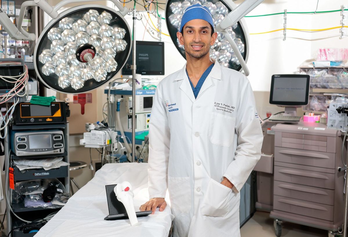 Dr. Ajay Padaki, Northwell orthopedic surgeon, completed the first BEAR implant procedure at Syosset Hospital.