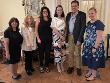 Public Relations Professionals of Long Island new board of officers and directors; (left to right) Theresa Jacobellis, Gail Deutchman, Deana Ambrosio, Janine Logan, Mark Grossman and Alexandra Zendrian.