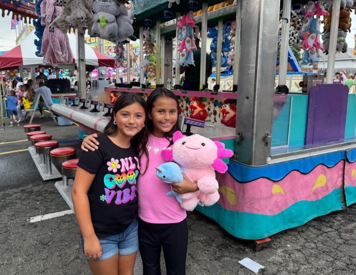 Glen Cove St. Rocco's Feast attendees won stuffed prizes for their participation in carnival games.