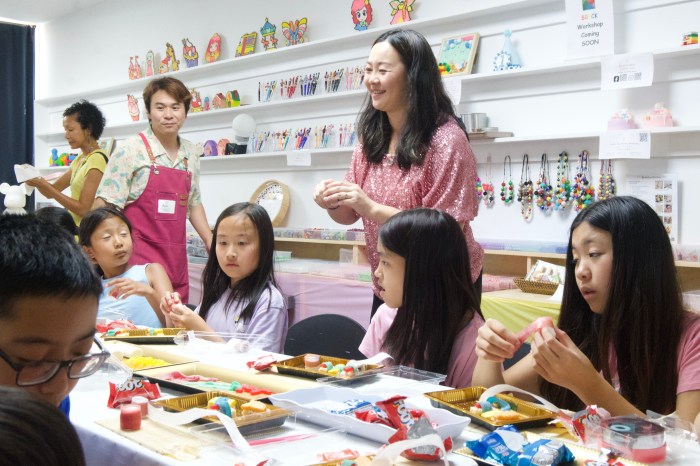 Isabel Chau and community at the grand opening of the HeArt Studio.