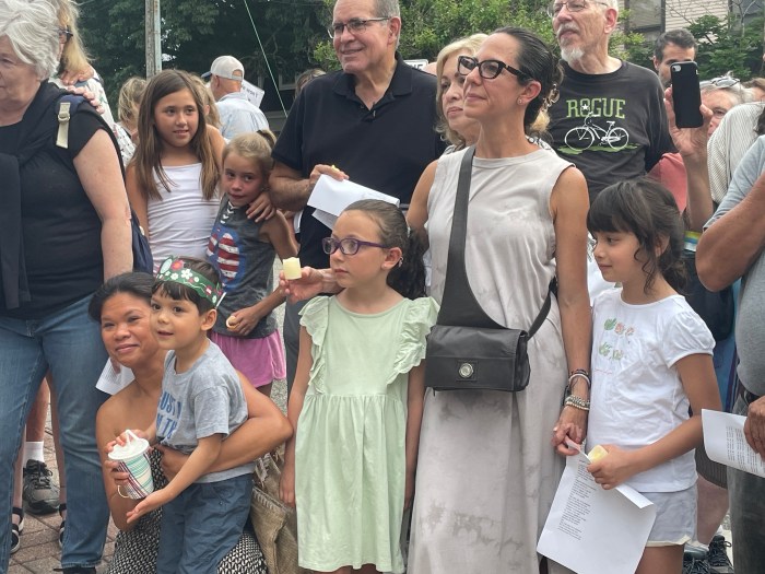 Families embraced throughout the night.