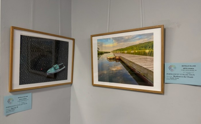 Photography by husband and wife Drew Newitt (L.) and Jennifer Newitt (R.) are part of the council's permanent collection at the community center.