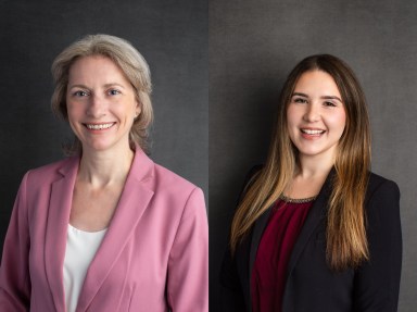 Liza Carfora (L.) and Victoria Franco (R.) join the Glen Cove City School District.