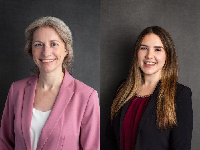 Liza Carfora (L.) and Victoria Franco (R.) join the Glen Cove City School District.
